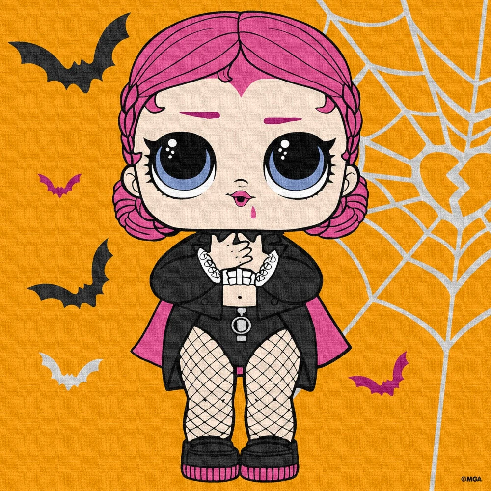 pictura-pe-numere Pictură pe numere LOL Surprise Countess, 25x25 cm, Ideyka (KHO1330) - imagine 1