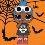 Pictură pe numere LOL Surprise Sleepy Bones, 25x25 cm, Ideyka (KHO1332)