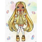 Pictură pe numere Rainbow High Sunny cu cristale decorative holografice, 30x40 cm, Ideyka (KHO1336)