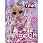 Carte de colorat cu autocolante și activități L.O.L. O.M.G., Ideyka (LCB31)